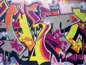 Graffito multicolore