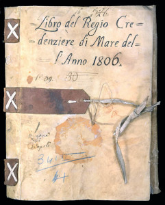 Il libro del Regio Credenziere di Mare dell'anno 1806