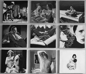 Bergman - 9 Fotogrammi, acrilico su legno 145x134.5cm