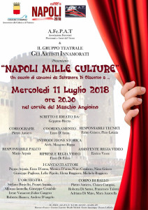 La locandina dello spettacolo "Napoli Mille Culture"