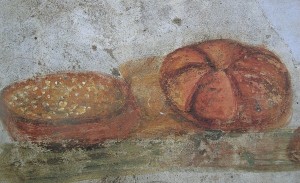 Il pane in un affresco pompeiano
