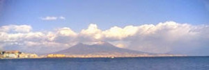 Napoli con il Vesuvio