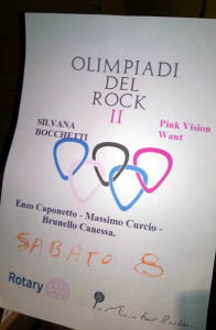 La locandina delle Olimpiadi del Rock